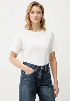 Diesel tricou din bumbac T-NORMY-OD-S1 culoarea bej, A20399.0JMBB imagine