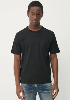 Diesel tricou T-ADJUST-SLITS-R17 T-SHIRT barbati, culoarea negru, uni, A16672.0AIJU imagine