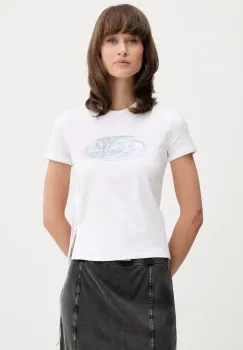 Diesel tricou T-LAYA culoarea bej, A19368.0HQAH imagine