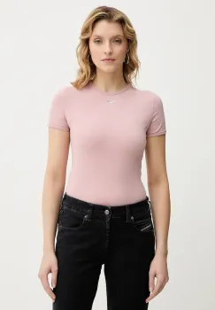 Diesel tricou T-UNCUTIESLONG-OD culoarea roz, A19917.0AHQH imagine