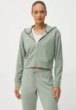 Dkny bluza femei, culoarea bej, cu gluga, neted, DP3J9279 imagine