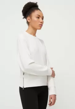 Dkny bluza femei, culoarea bej, neted imagine
