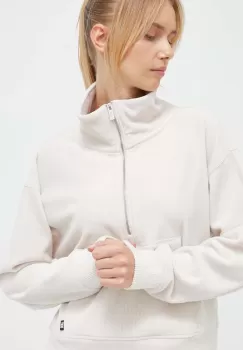 Dkny bluza femei, culoarea bej, neted imagine