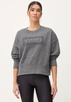Dkny bluza femei, culoarea gri, melanj, DP4T1041 imagine