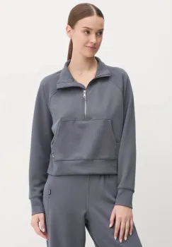 Dkny bluza femei, culoarea gri, neted, DP5T1053 imagine
