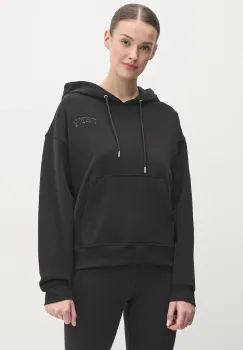 Dkny bluza femei, culoarea negru, cu gluga, uni, DP4T1097 imagine
