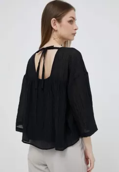 Dkny bluza femei, culoarea negru, neted imagine
