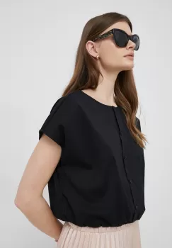 Dkny bluza femei, culoarea negru, neted imagine