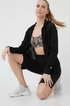 Dkny bluza femei, culoarea negru, neted imagine