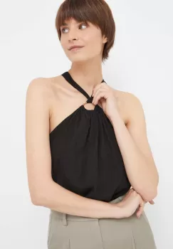 Dkny bluza femei, culoarea negru, neted imagine