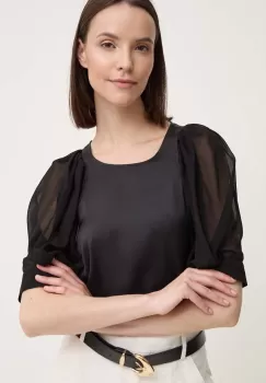 Dkny bluza femei, culoarea negru, neted, P4EANR35 imagine