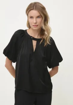 Dkny bluza femei, culoarea negru, uni, P4KANZ50 imagine