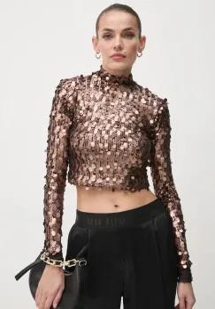 Dkny bluza femei, culoarea portocaliu, neted, DJ4T1240 imagine