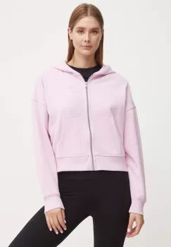 Dkny bluza femei, culoarea roz, cu gluga, melanj, DP4J9489 imagine