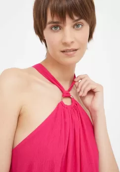 Dkny bluza femei, culoarea roz, neted imagine