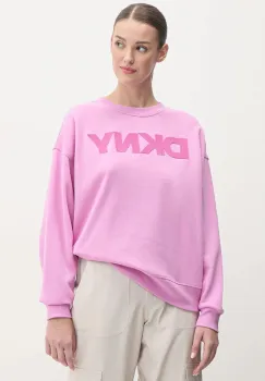 Dkny bluza femei, culoarea violet, cu imprimeu, DP5T1140 imagine