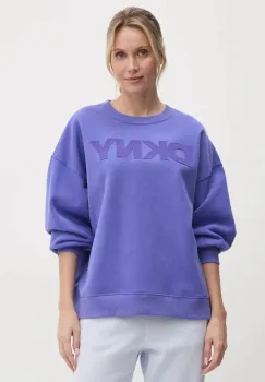 Dkny bluza femei, culoarea violet, cu imprimeu, DP5T1140 imagine