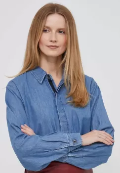 Dkny bluza subtire de blugi femei, neted imagine