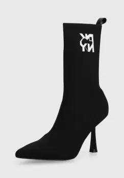 Dkny botine Sansa femei, culoarea negru, cu toc cui, K2490325 imagine