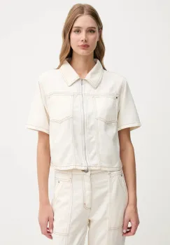Dkny camasa culoarea bej, cu guler clasic, relaxed, P5DAXB20 imagine