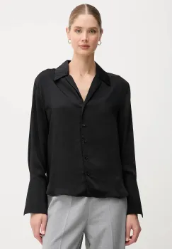 Dkny camasa culoarea negru, cu guler clasic, regular, DJ5W2125 imagine