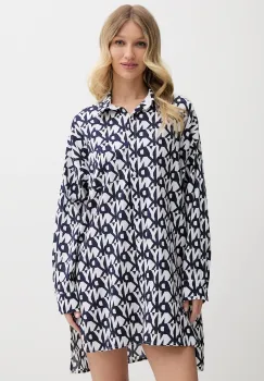 Dkny camasa de noapte culoarea bleumarin, YI30048 imagine