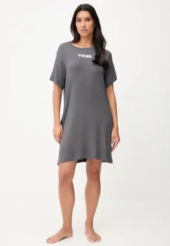 Dkny camasa de noapte culoarea gri, YI30092 imagine