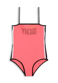 Dkny costum de baie dintr-o bucata pentru copii culoarea rosu imagine