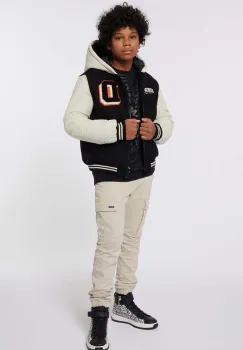 Dkny geaca bomber pentru copii culoarea negru, D60204 imagine