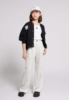 Dkny geaca bomber pentru copii culoarea negru, D62284 imagine