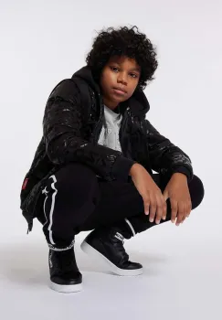 Dkny geaca copii culoarea negru, D60200 imagine