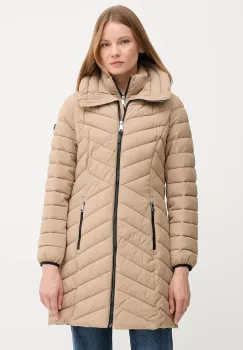 Dkny geaca culoarea maro, de tranzitie, DLEMPN46 imagine