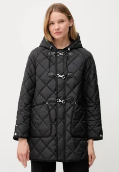 Dkny geaca culoarea negru, de tranzitie, DLEMPT95 imagine