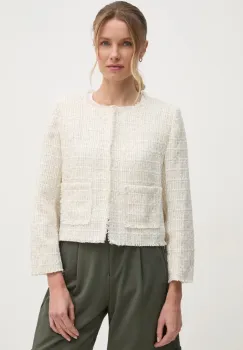Dkny geaca femei, culoarea bej, de tranzitie, DJ4J6078 imagine