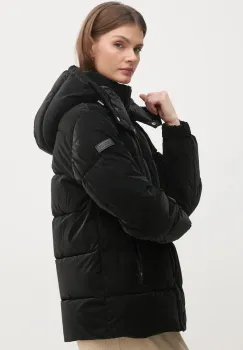 Dkny geaca femei, culoarea negru, de iarna, DLEMPQ74 imagine