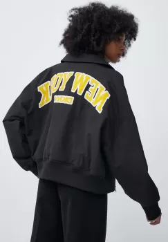 Dkny geaca femei, culoarea negru, de tranzitie, D2A4J1AF imagine