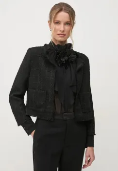 Dkny geaca femei, culoarea negru, de tranzitie, DJ4J6078 imagine