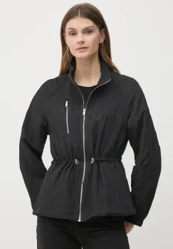 Dkny geaca femei, culoarea negru, de tranzitie, P4KJIXTF imagine