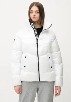 Dkny geaca OTW - PUFFERS culoarea alb, de iarna, DP5J9623 imagine
