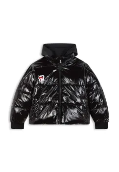 Dkny geaca reversibila pentru copii culoarea negru, D62076 imagine