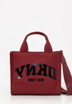 DKNY geanta crossbody pentru femei din bumbac imagine
