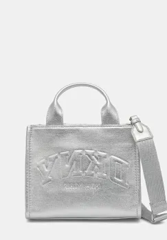 Dkny geanta de bumbac culoarea argintiu, R54ADC80 imagine