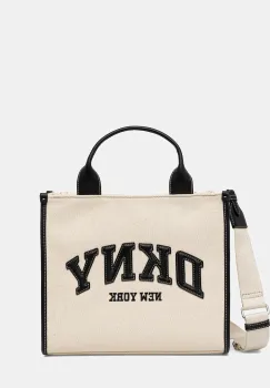 Dkny geanta de bumbac culoarea bej, R52AGR57 imagine