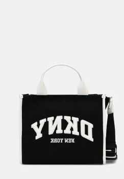 Dkny geanta de bumbac culoarea negru, R52AGR57 imagine