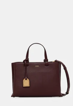 Dkny geanta de piele culoarea bej, R44D1I53 imagine