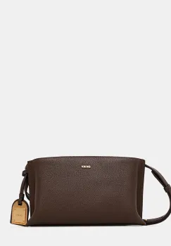 Dkny geanta de piele culoarea bej, R44E1I54 imagine