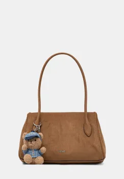 DKNY geanta pentru femei cu imitatie de piele intoarsa AMELIE imagine