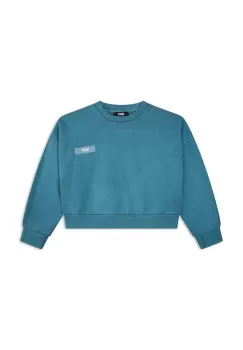 Dkny hanorac de bumbac pentru copii culoarea verde, modelator imagine