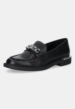 Dkny mocasini de piele Radisson culoarea negru, cu toc plat, K2510414 imagine
