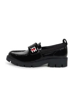 Dkny mocasini din piele pentru copii culoarea negru, D62081 imagine
